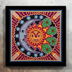 Huichol Print, Mexican Painting, Mexican decor, Digital Print, Mexican Art, Huichol Art, Mexican Print, Mexican wall art,Mexican Digital Art