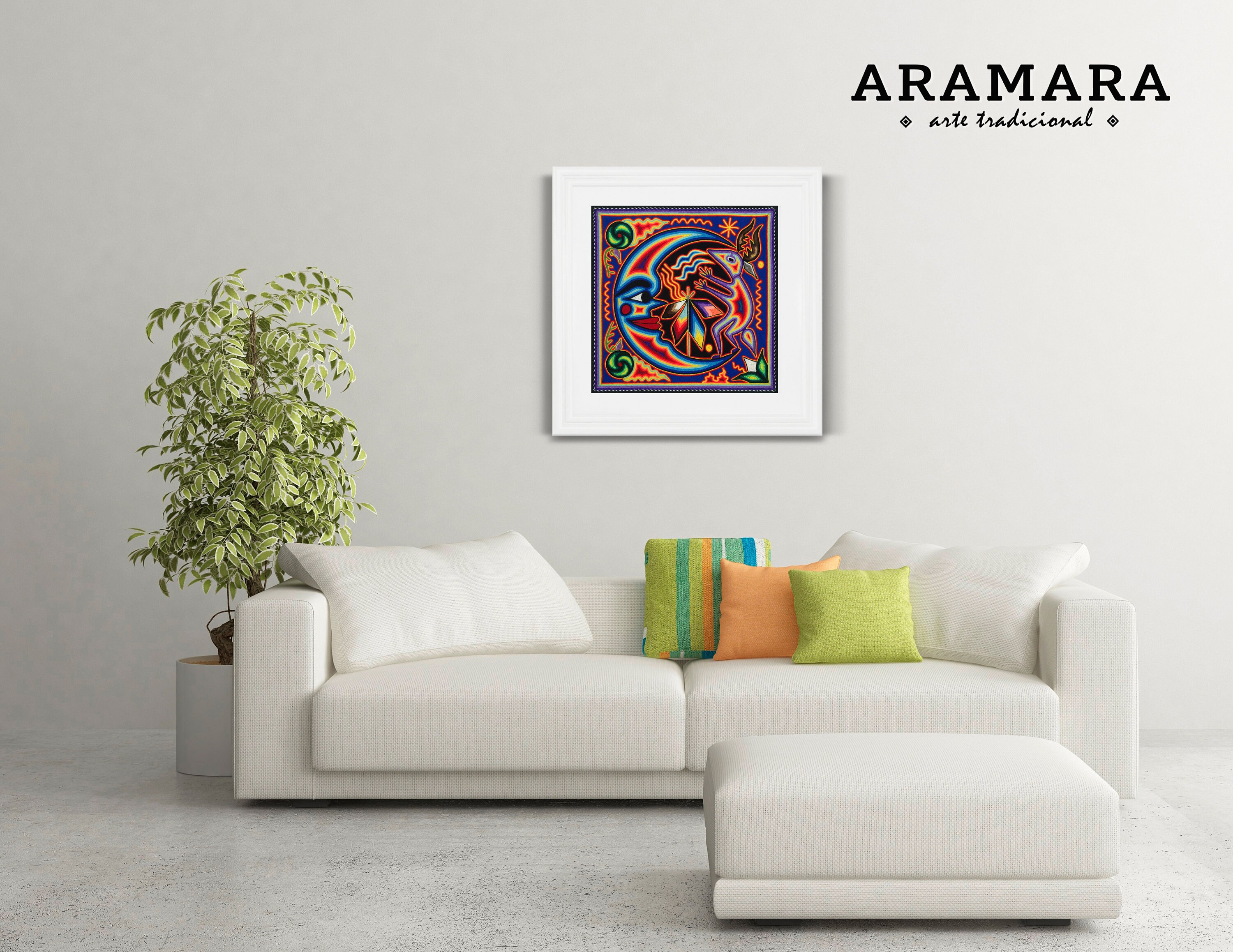 Huichol Print, Mexican Digital Art, Mexican Wall Art, Mexican Art ...