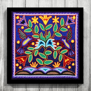 Mexican Art, Mexican Painting, Mexican Digital Art, Mexican decor, Huichol Print, Mexican Print, Digital Print, Huichol Art,Mexican wall art