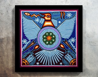 Mexican Painting, Digital Print, Mexican wall art, Mexican decor, Huichol Art, Mexican Art, Mexican Print, Mexican Digital Art,Huichol Print