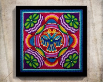 Decoración mexicana, Arte digital mexicano, Pintura mexicana, Impresión digital, Impresión mexicana, Arte de pared mexicano, Arte mexicano, Impresión huichol, Arte huichol