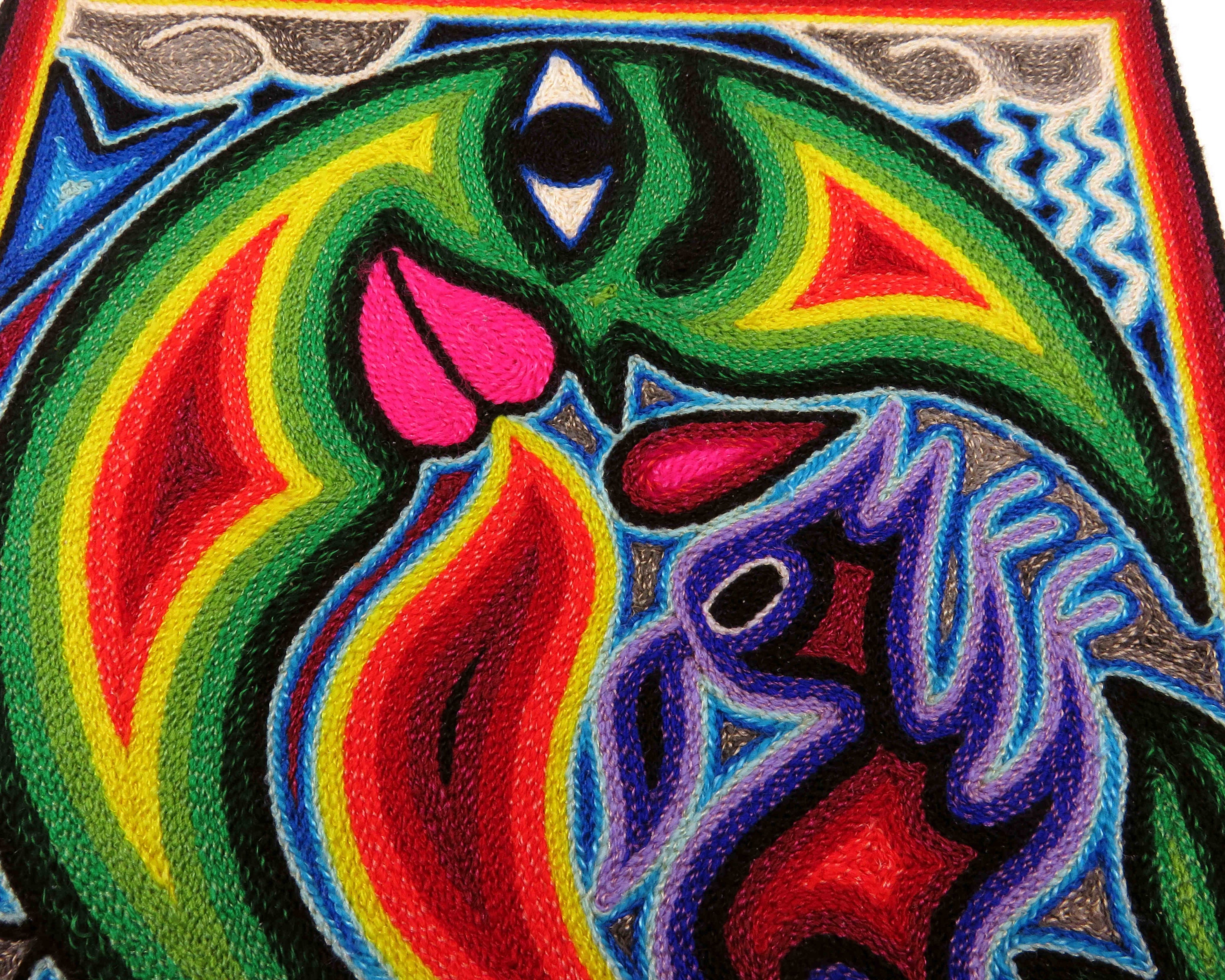Huichol Painting Mexican Folk Art Mexican Decor India