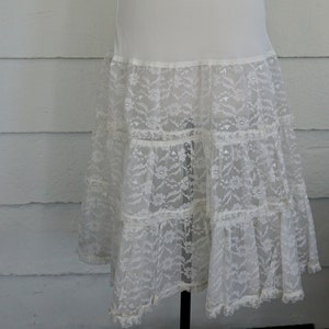 Vintage 1950s Lace Petticoat/Underskirt/Circle Skirt