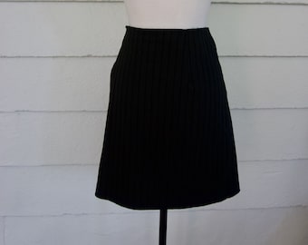 Vintage 1980s Pinstriped Blazer & Matching A-Line High Waist Skirt