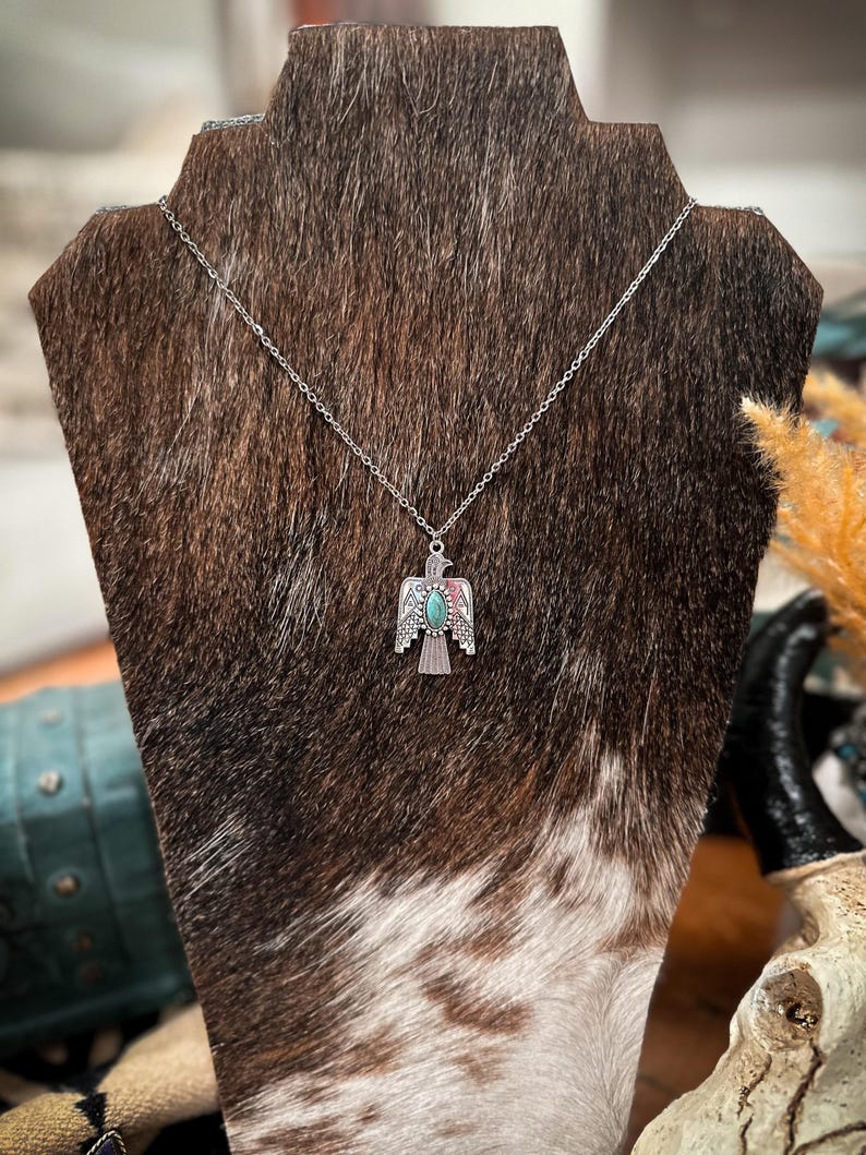 Cowhide Multiple Necklace Jewelry Stand / Western Jewelry Organizer /  Necklace Holder / NFR Rodeo Cowgirl Gift / Gift idea for her