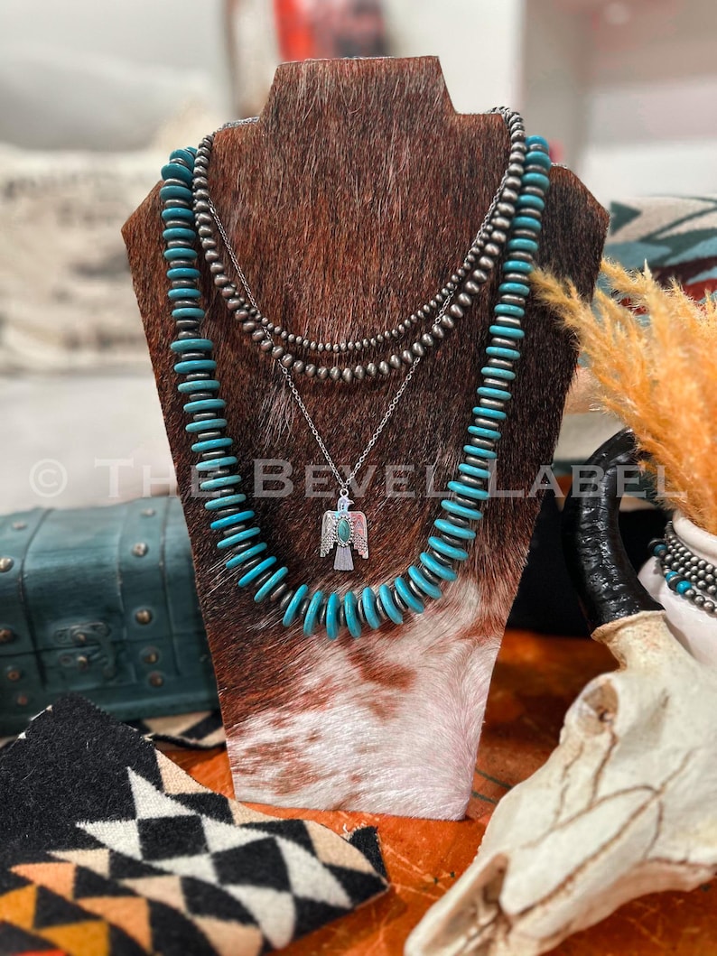 Cowhide Multiple Necklace Jewelry Stand / Western Jewelry Organizer /  Necklace Holder / NFR Rodeo Cowgirl Gift / Gift idea for her