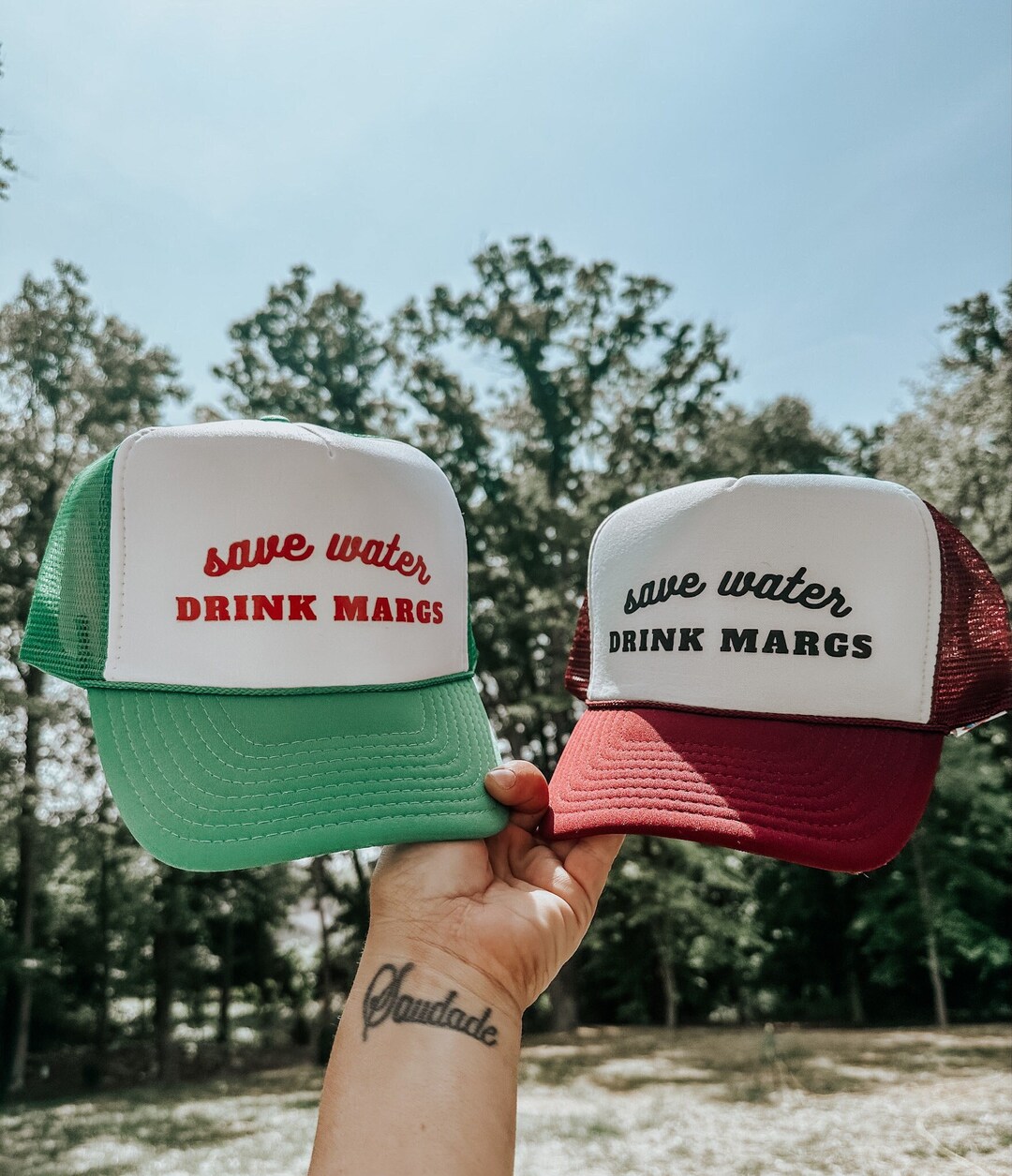 Save Water Drink Margs Trucker Hat - Bachelorette Party  display picture 1