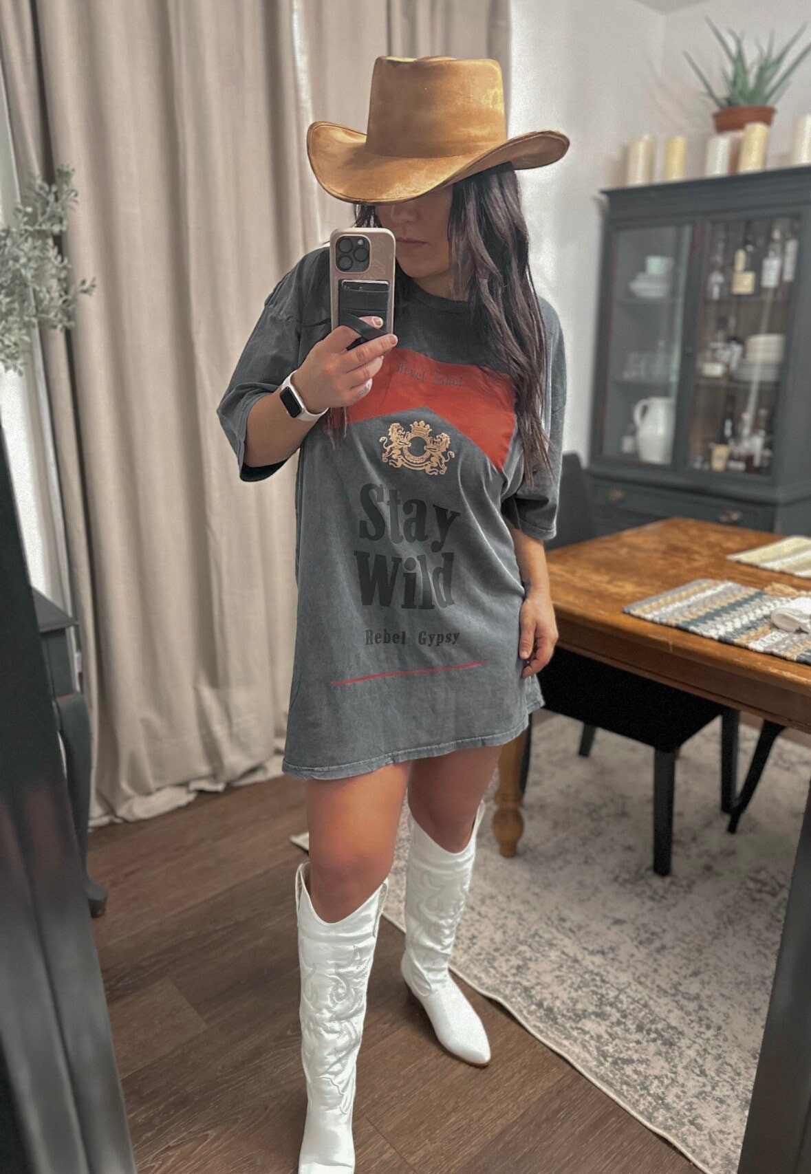 cowgirl shirt dress