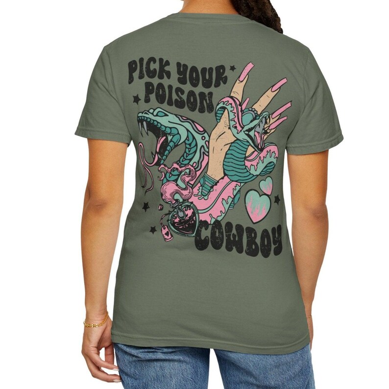 Pick Your Poison Cowboy Western Graphic Tshirt, Nashville Outfit