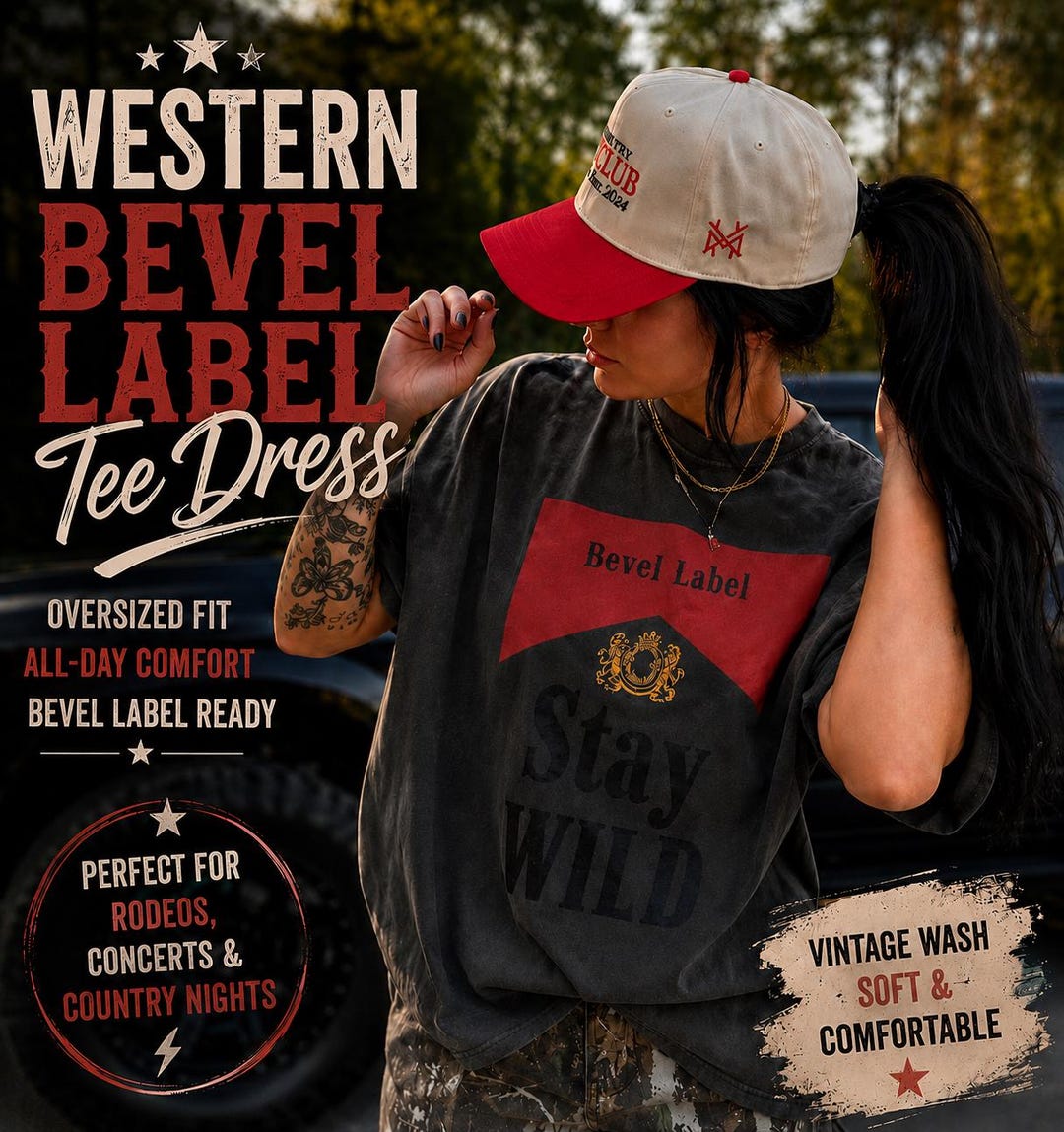 oversized western shirt dress Western Rodeo Tee Dress, Oversized Country Concert Outfit, Vintage Western Graphic Tee, Edgy Cowgirl Streetwear