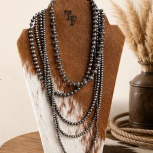 Cowhide Necklace Jewelry Stand: Western Rodeo Cowgirl Organizer image 11