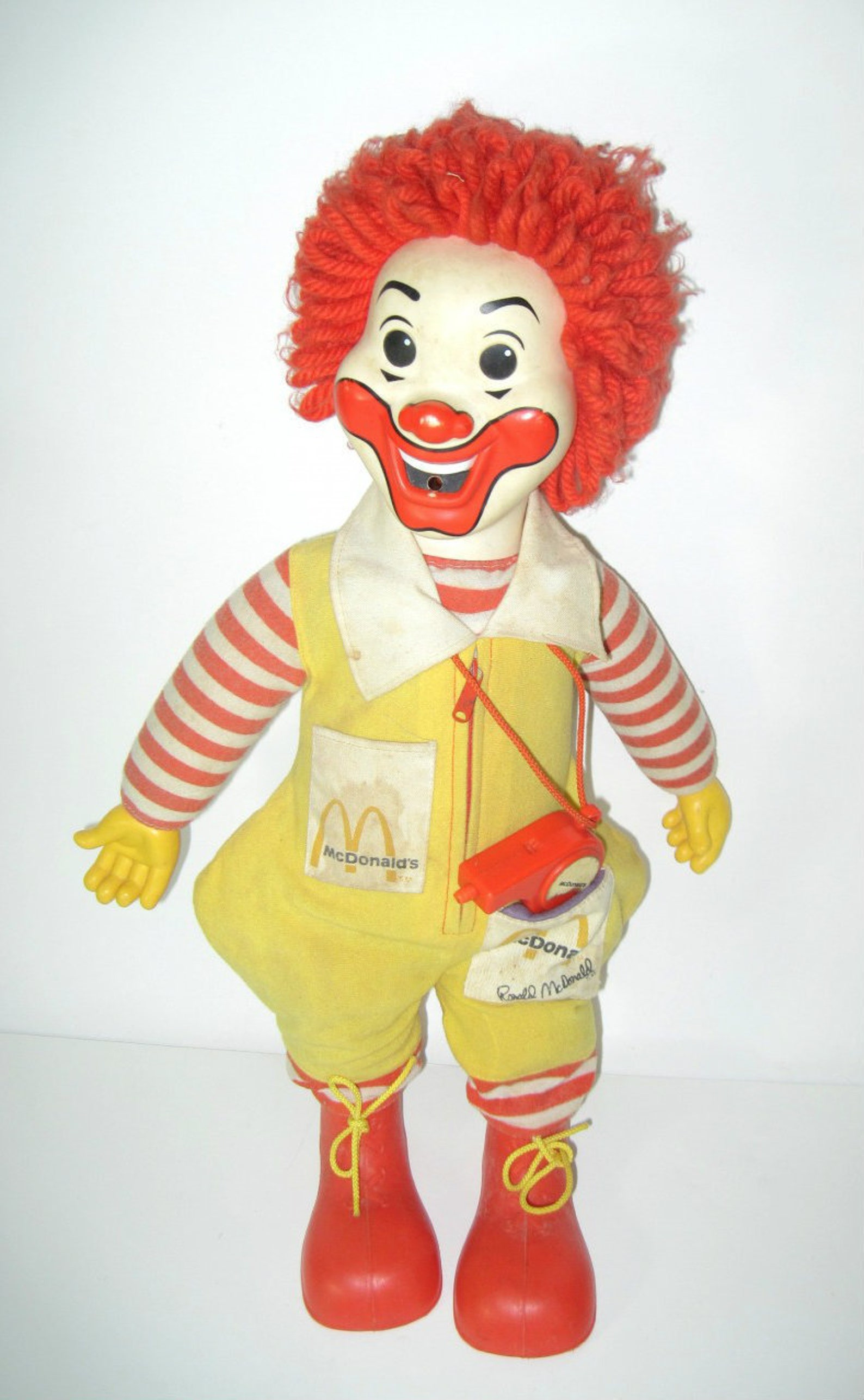 Ronald McDonald Plush Doll c.1970s Etsy