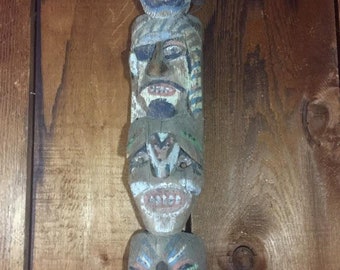 Folk Art Totem Pole c.1950s