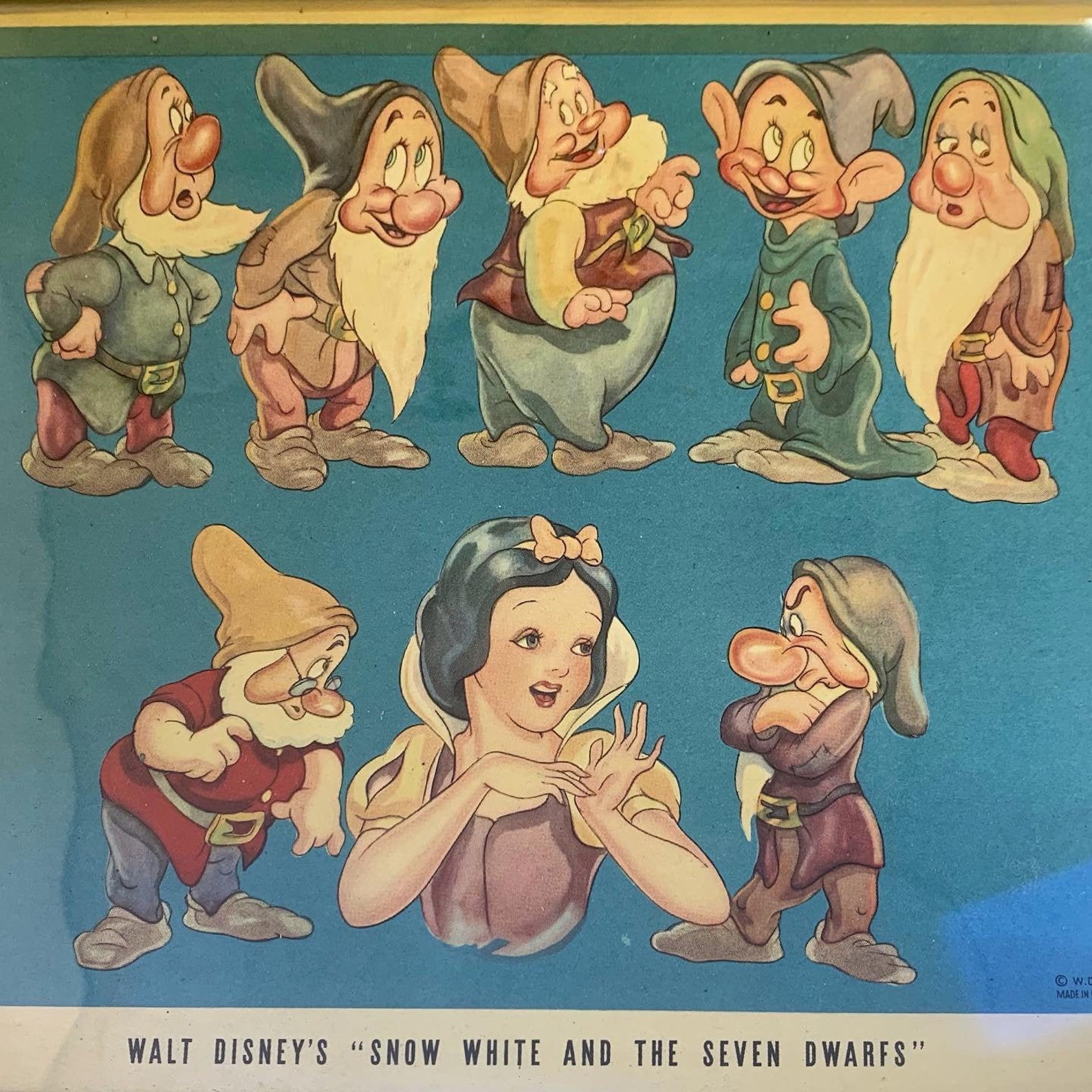 Snow White and the Seven Dwarfs Paper Dolls image 0.