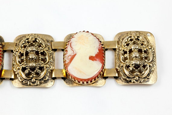 Cameo Panel Bracelet c.1950s - image 4