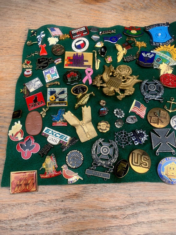 Large Set of Collectible Pins 90+ Gem