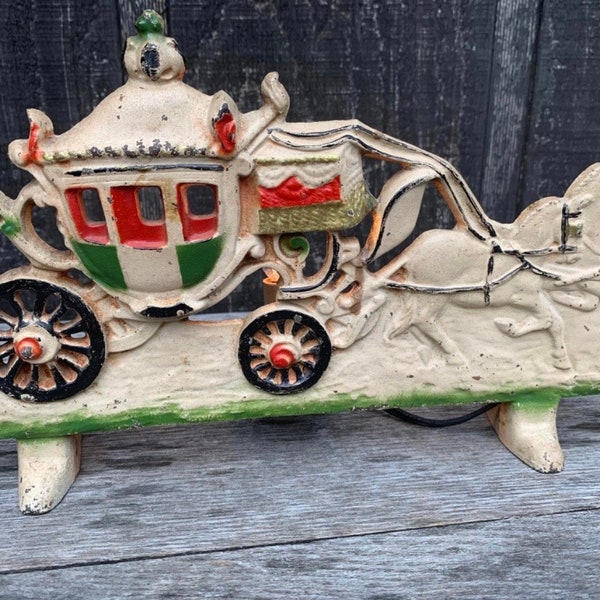 Cast Iron Horse and Carrige Light