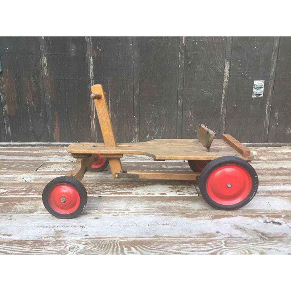 Vintage Wooden Irish Mail Cart Etsy