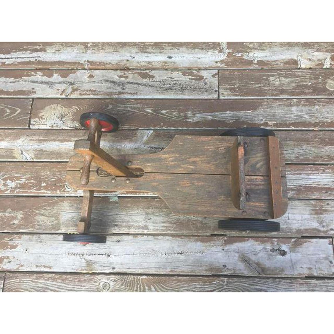 Vintage Wooden Irish Mail Cart Etsy