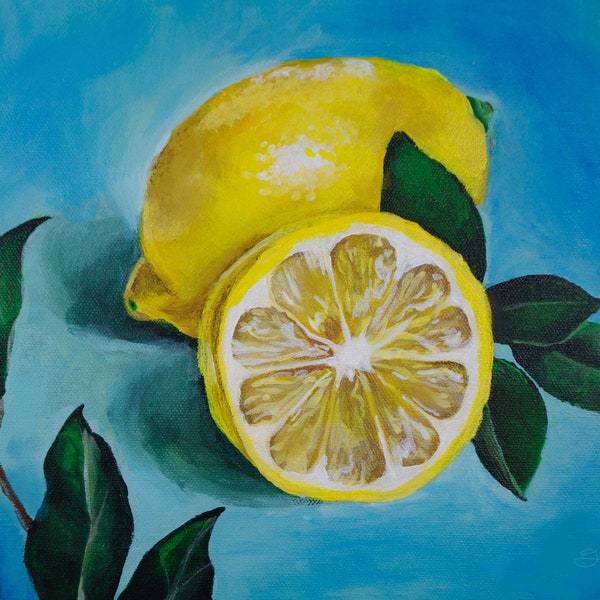 Fresh-Cut Lemon Print