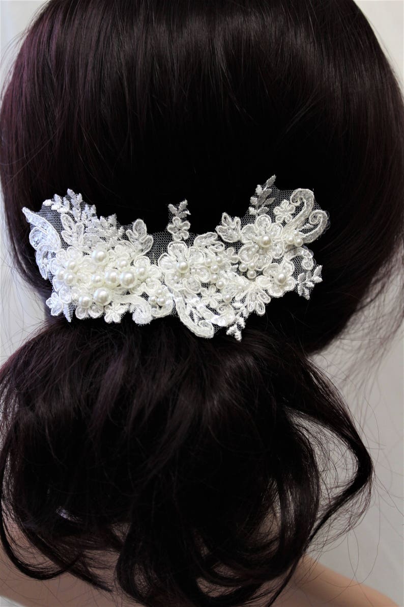 Ivory Bridal hair comb Wedding hair piece Bridal headpiece Etsy