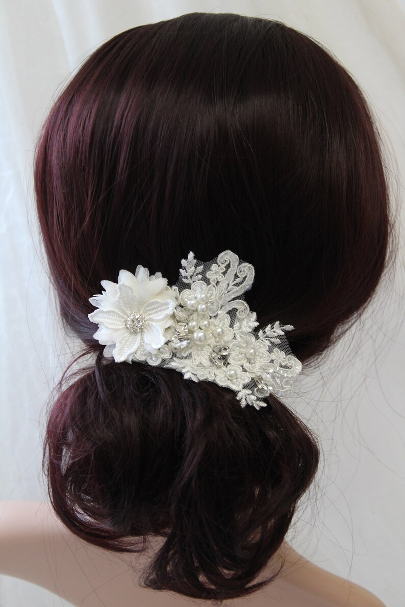 Small Lace Hair Comb Wedding Hair Comb Bridal Hair Comb Etsy UK
