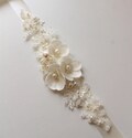 Ivory Bridal Sash Bridal belt Wedding dress belt sash Tiny  Flower Pearl  Wedding sash  belt  Wedding Accessories Bridal accessories