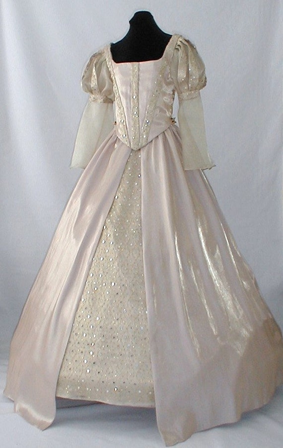 box pleated ball gown