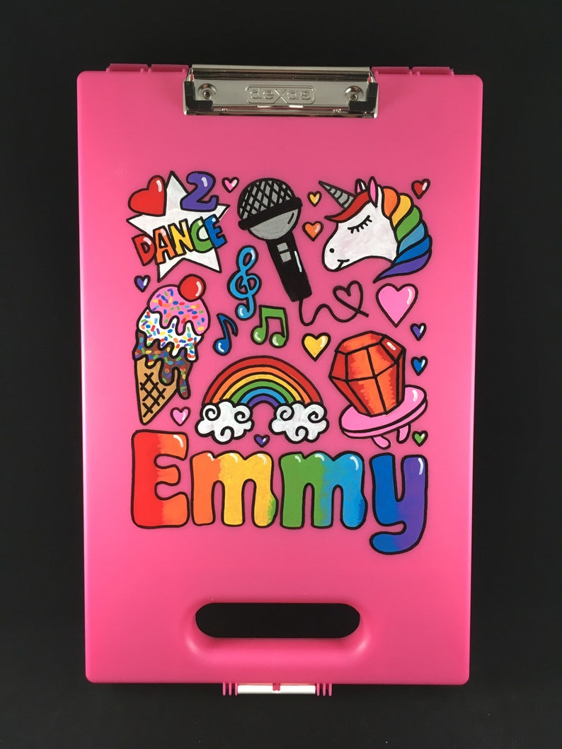Handpainted Personalized Clipboard Case Clipboard Case Etsy