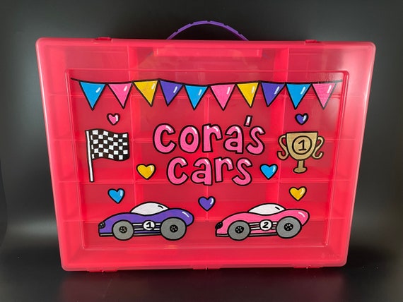 Matchbox Car Case, Personalized Toy Car Storage Case With Handle, Single  Sided Car Case 