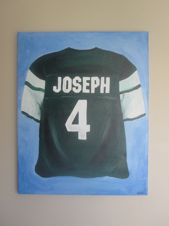 Items similar to Sports jersey painting on Etsy