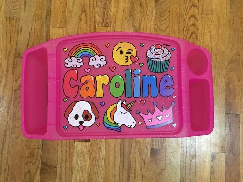 Handpainted Custom Personalized Lap Desk For Kids