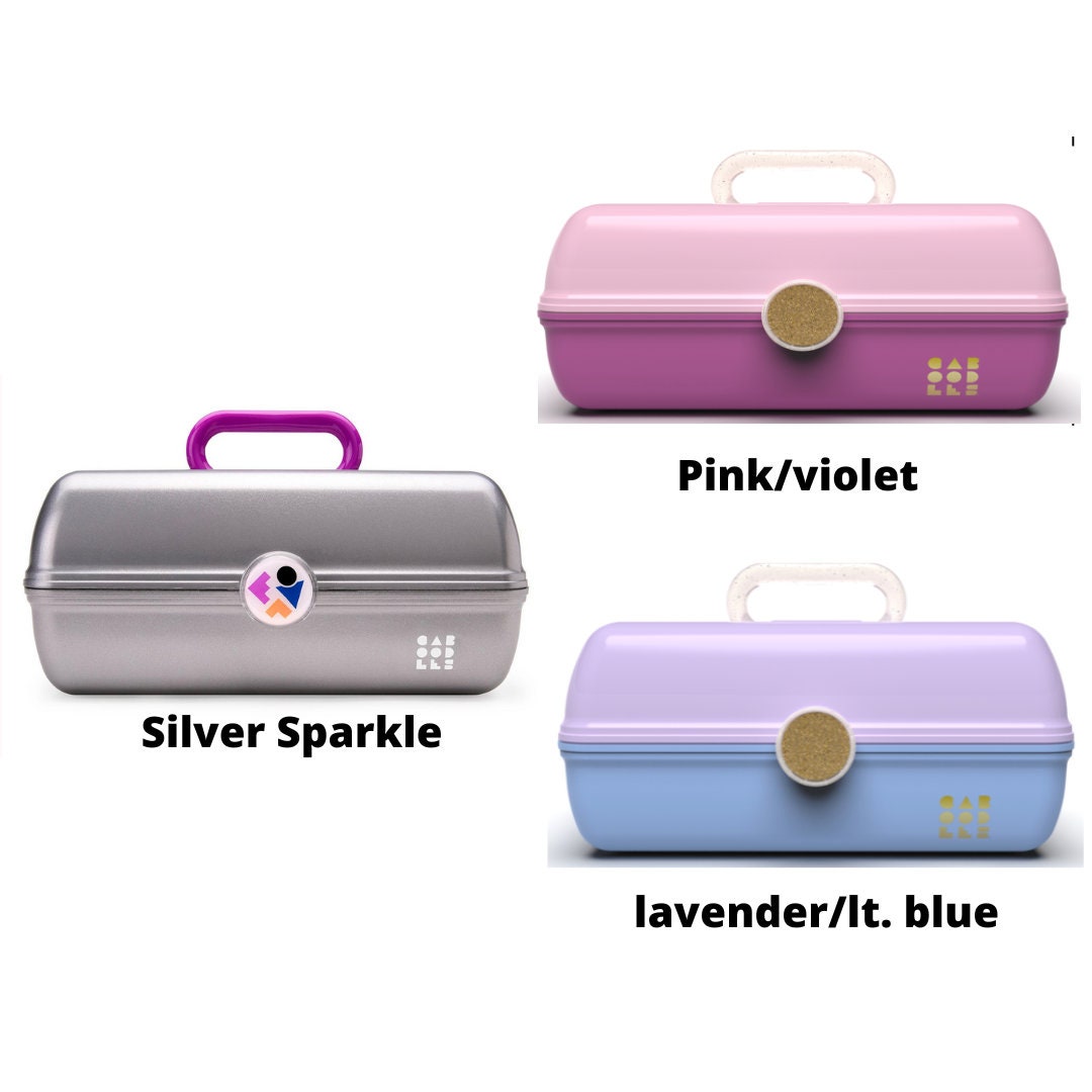  Caboodles On-The-Go Girl Makeup Box, Hot Pink Sparkle