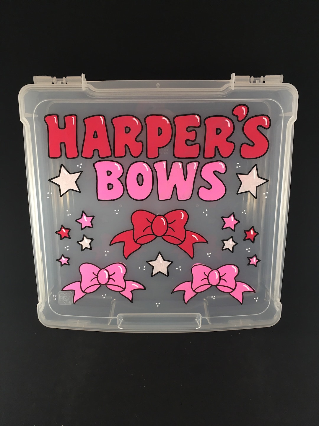 Hand-painted Personalized Storage Case, Bows, Rainbow, Unicorn - Etsy