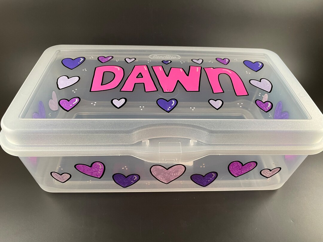 Hand-painted Personalized Small Storage Box, Bow Box - Etsy