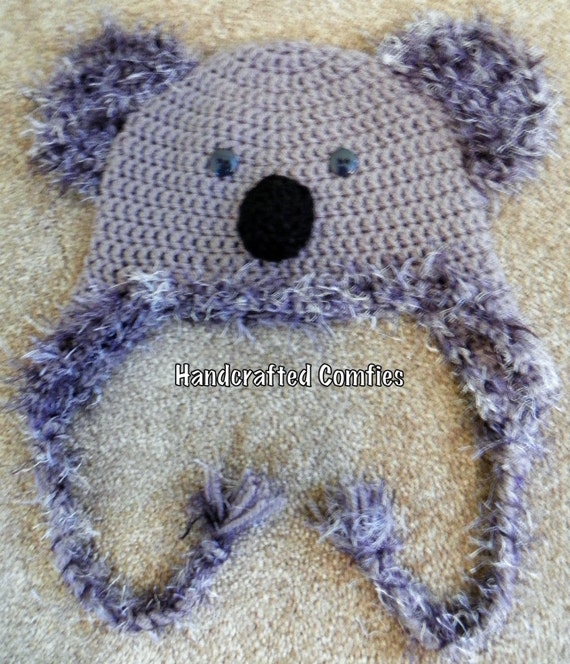 Koala Hat Toddler Size Etsy