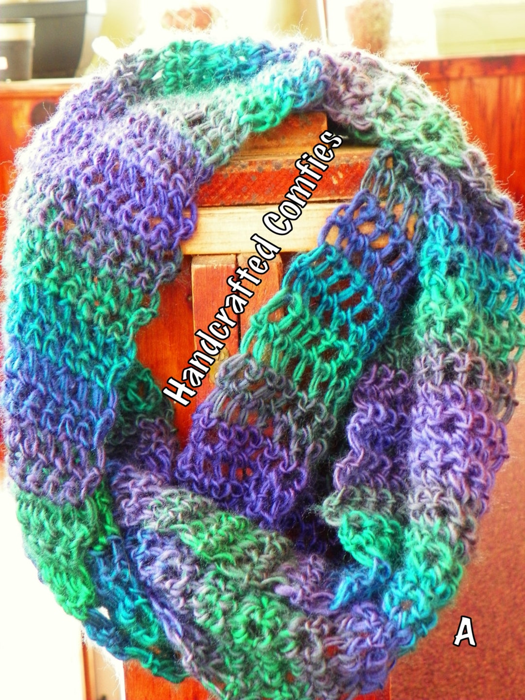 Faux Broomstick Lace Infinity Scarf Etsy