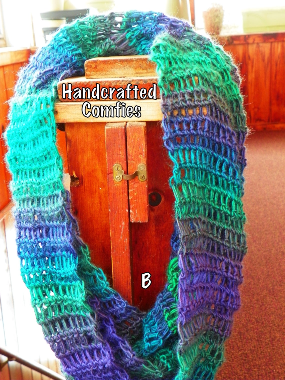 Faux Broomstick Lace Infinity Scarf Etsy