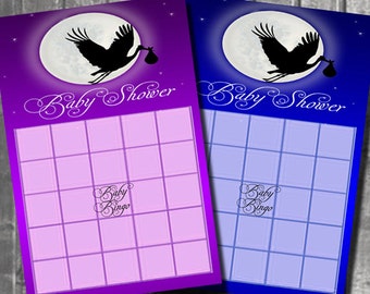 Starlight Baby Shower Bingo Cards | Baby Shower | Boy Baby Shower | Girl Baby Shower | Baby Shower Games | Baby Shower Printables