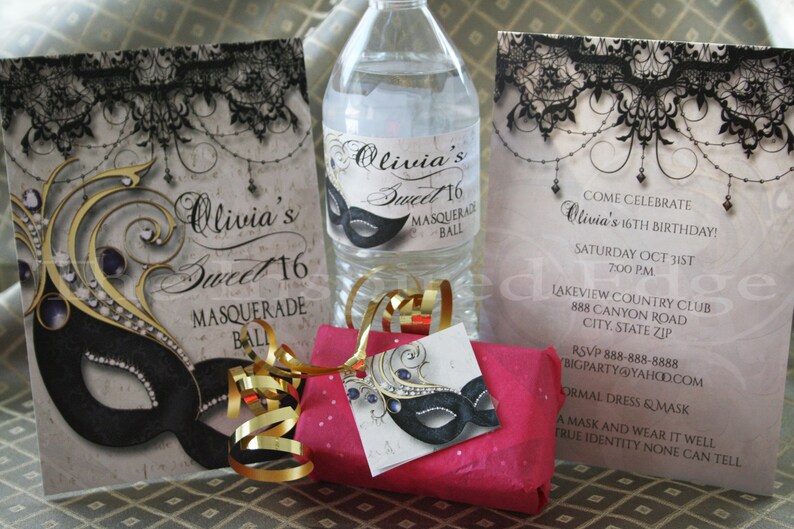 50th Birthday Masquerade Party Invitation Masquerade Invite Etsy