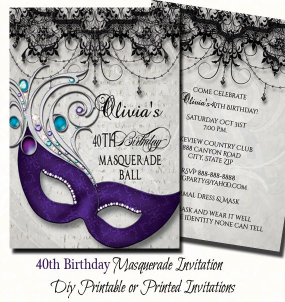 40th Birthday Masquerade Get together Invitation Masquerade Invite 40th Birthday Invitation Electronic Print or Released Invite with Free of charge Send out photo regarding Free Printable Masquerade Invitations identify 40th Birthday Masquerade Celebration Invitation Masquerade Invite 40th Birthday Invitation Electronic Print or Published Invite with Free of charge Deliver