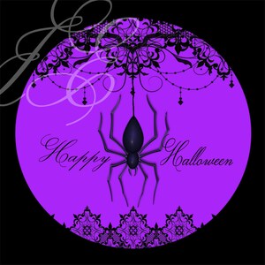 Victorian Spider Berry Cupcake Toppers Digital File