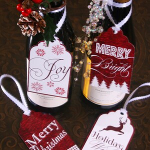 Christmas Gift Tags, Holiday Gift Tags, Christmas Tags, Holiday Tags, Merry and Bright Tags, Tags Christmas, Tags Holiday, Gift Tag Holiday