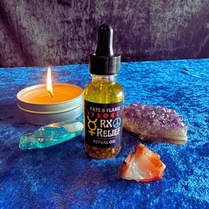 Mercury Retrograde Relief Ritual Oil - Remove Obstacles, Communication, Money Flow