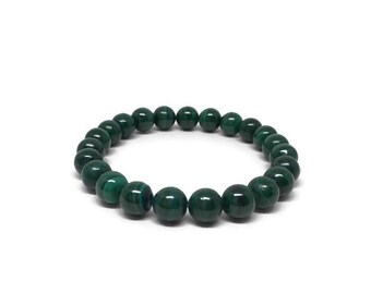 AAAAA Grade Malachite beads, Mala Bracelet, Chakra Bracelet, Malachite Jewelry, 8mm Malachite Beads, Men Bracelet, Women Bracelet, Malachite