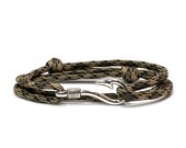 Rattler Adjustable Double Wrap Paracord Men Women Unisex Nautical Fish Hook Bracelet - Anklets - Best Paracord Bracelet