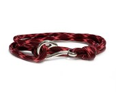 Burgundiva Adjustable Double Wrap Paracord Men Women Unisex Nautical Round Fish Hook Bracelet - Anklets - Best Paracord Bracelet