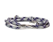 Hometown Hero Adjustable Double Wrap Paracord Men Women Unisex Nautical Fish Hook Bracelet - Anklets - Best Paracord Bracelet