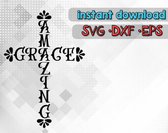 Download Grace Cross Svg Etsy