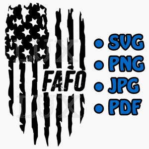 Sale! FAFO, Cut File, SVG, Eps, Ai, Png, Pdf, Cricut, Silhouette, Instant Download, Bestseller